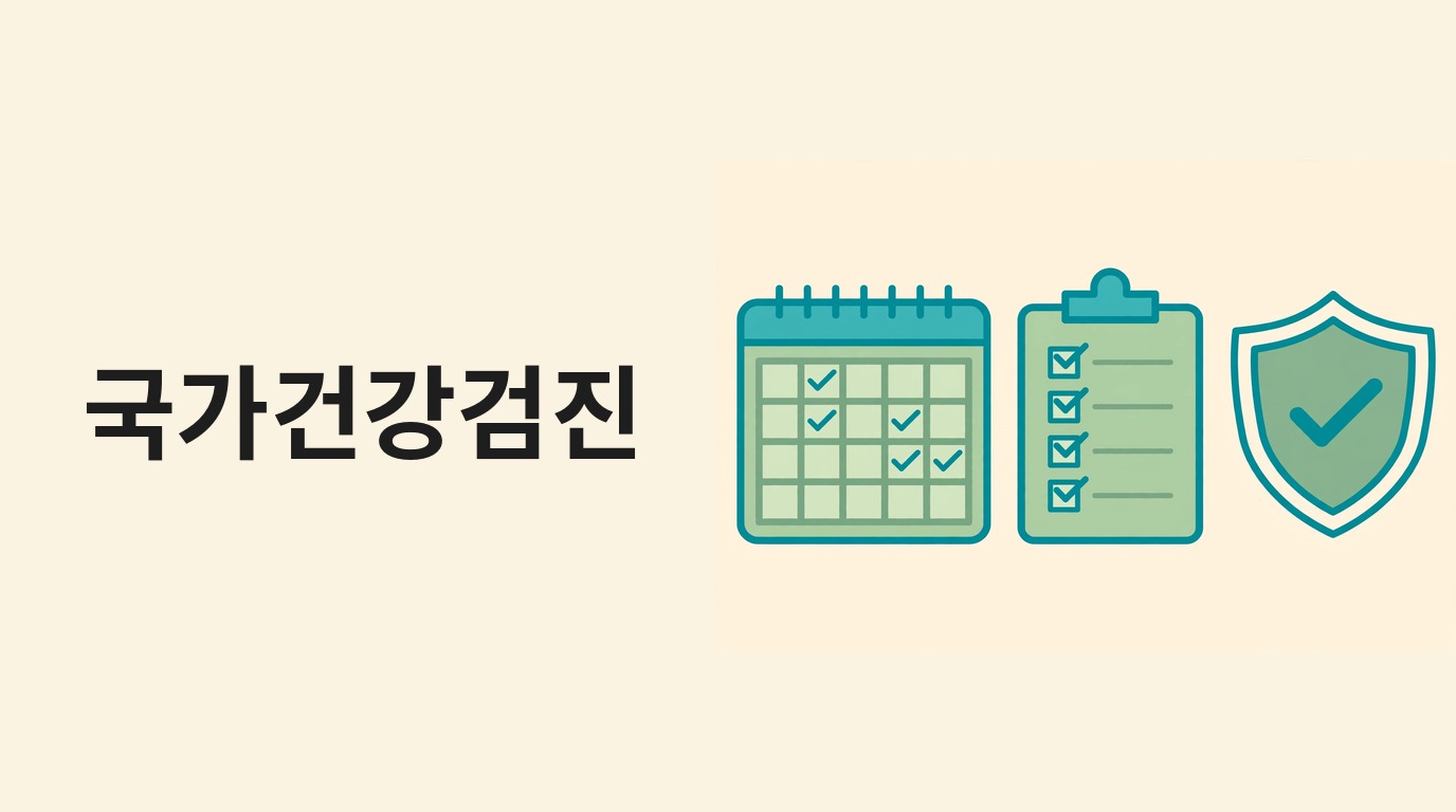 국가건강검진 대상·기간·항목, 일반검진과 암검진 6종 비용까지 정리