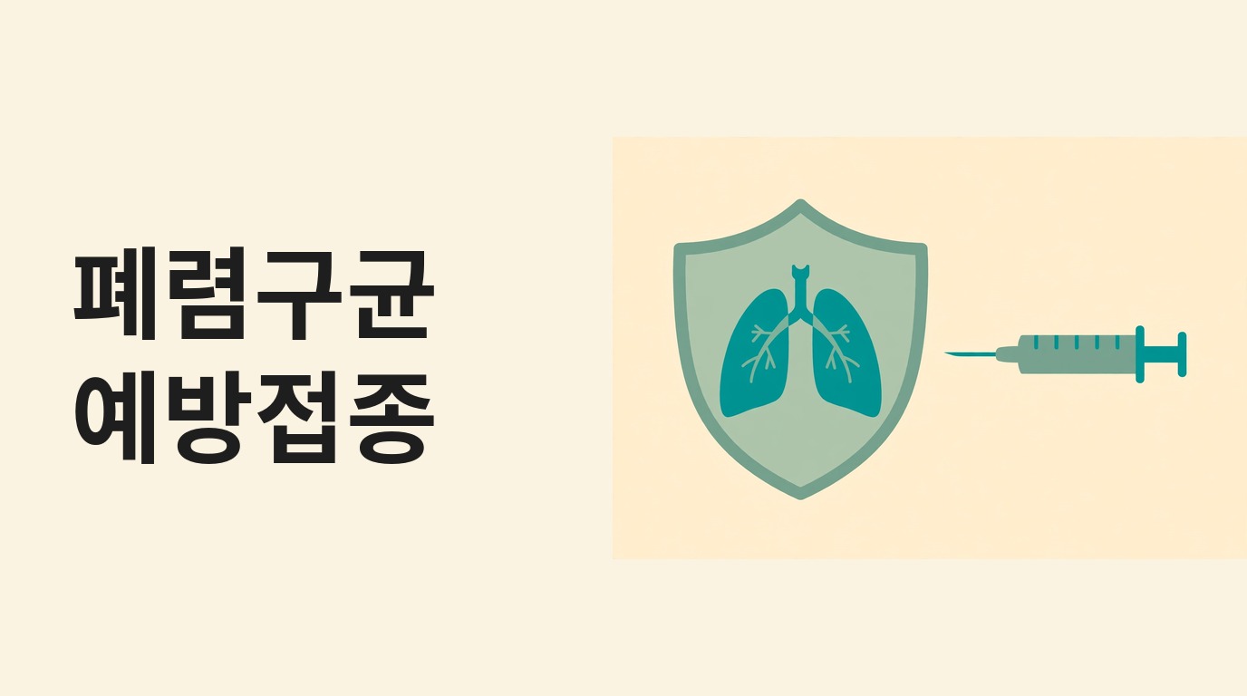 폐렴구균 예방접종, 65세 이상 무료 — 대상과 접종 장소, 주의사항 정리